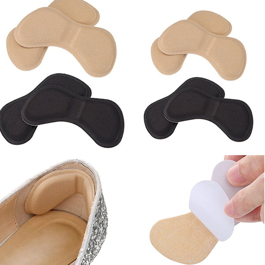 4Pairs Heel Grips Liner Cushions Protector Pad for Sneakers Sport Shoes  Self-Adhesive Shoe Heel Sticker Insoles (Black,5mm) - Walmart.com